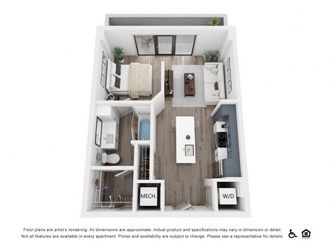 bedroom floor plan | luxury apartments in towson md | the southerly